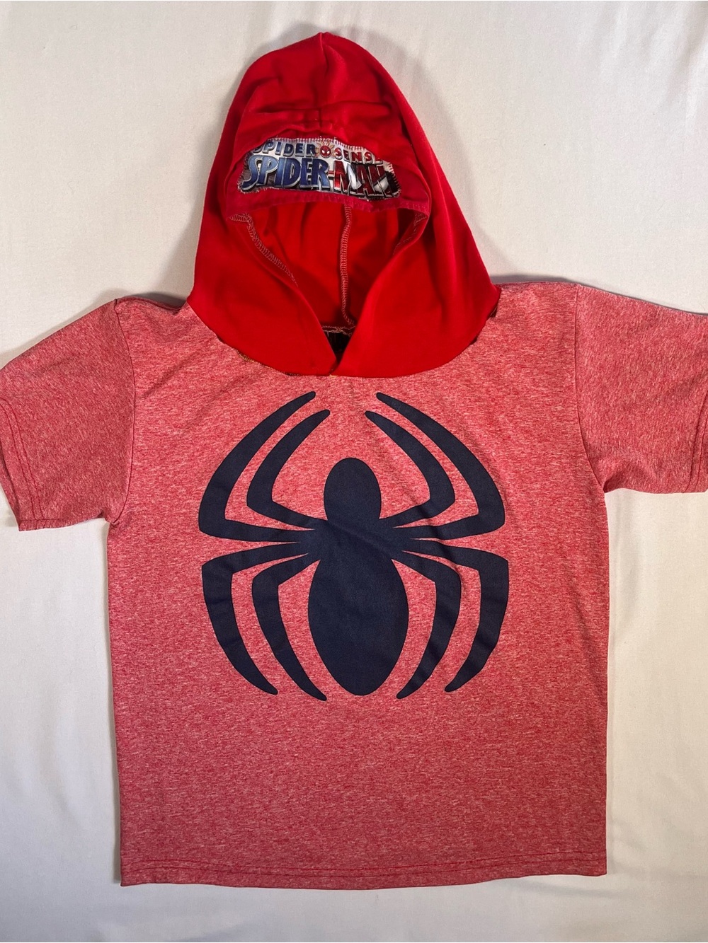 Marvel Red & Black Spider Hooded Tee 0019